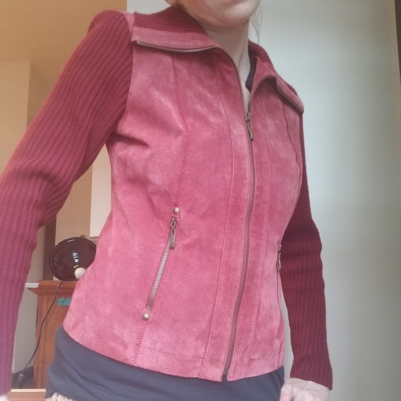 Red Blend Leather Jacket - Picture 3 of 3